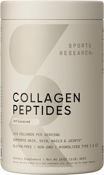 Collagen Peptides for Women & Men - Hydrolyzed Type 1 & 3 Collagen Powder Protein Supplement for Healthy Skin, Nails, Bones & Joints - Easy Mixing Vital Nutrients & Proteins in Pakistan