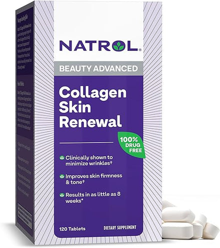 Collagen Skin Renewal Tablets, Dietary Supplement, Helps Reduce Wrinkles & Improve Skin Elasticity, 120 Count in Pakistan