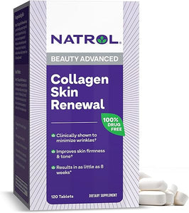 Collagen Skin Renewal Tablets, Dietary Supplement, Helps Reduce Wrinkles & Improve Skin Elasticity, 120 Count in Pakistan