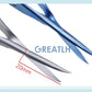 Conjunctival Scissors Blunt Curved Head Eye Micro Scissors Stainless Steel/ Titanium Ophthalmic Surgical Instruments 1pcs