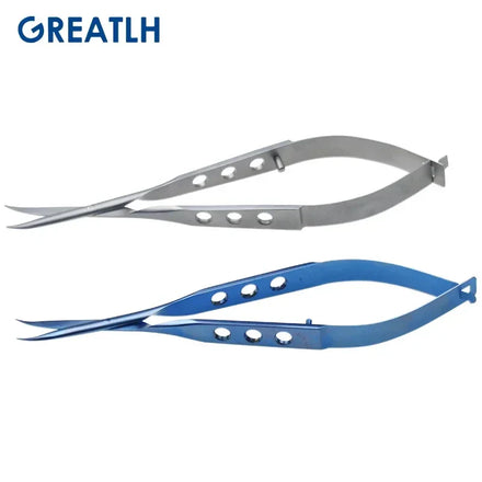 Conjunctival Scissors Blunt Curved Head Eye Micro Scissors Stainless Steel/ Titanium Ophthalmic Surgical Instruments 1pcs