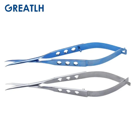 Conjunctival Scissors Blunt Curved Head Eye Micro Scissors Stainless Steel/ Titanium Ophthalmic Surgical Instruments 1pcs