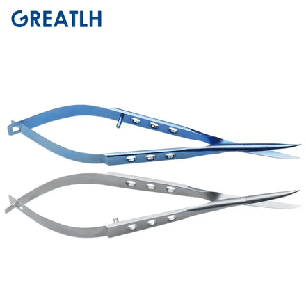 Conjunctival Scissors Blunt Curved Head Eye Micro Scissors Stainless Steel/ Titanium Ophthalmic Surgical Instruments 1pcs