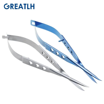Conjunctival Scissors Blunt Curved Head Eye Micro Scissors Stainless Steel/ Titanium Ophthalmic Surgical Instruments 1pcs