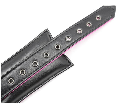 Couple Leather Bdsm Bondage Set 3pcs Restraints Collars Ankle Cuff Handcuffs For Bondage Set For Women Adults