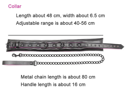 Couple Leather Bdsm Bondage Set 3pcs Restraints Collars Ankle Cuff Handcuffs For Bondage Set For Women Adults