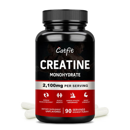 Creatine Monohydrate Capsules Body Building Amid Acid Whey Proteins for Muscle Mass Pre Training Supplement Gym Energy Fitness