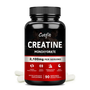 Creatine Monohydrate Capsules Body Building Amid Acid Whey Proteins for Muscle Mass Pre Training Supplement Gym Energy Fitness