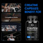 Creatine Monohydrate Capsules, Energy Performance Whey Proteins for Muscle Mass Workout Recovery  Men's Energy Supplement