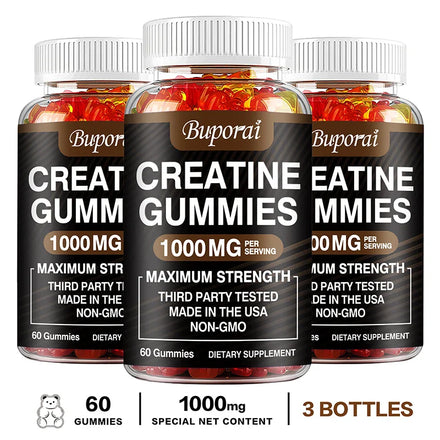 Creatine Monohydrate Gummies - Pre/post Workout, Fitness, Strength, Muscle Building Provide Energy Supplements