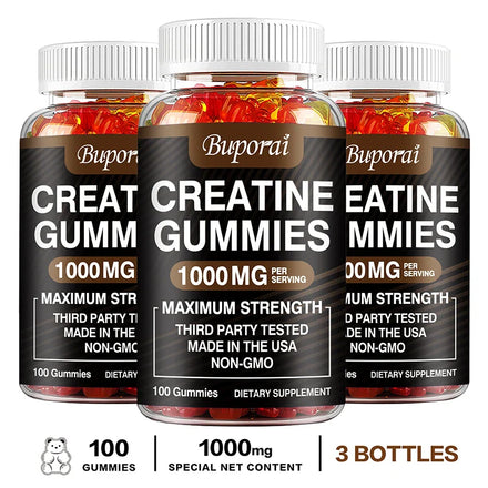 Creatine Monohydrate Gummies - Pre/post Workout, Fitness, Strength, Muscle Building Provide Energy Supplements