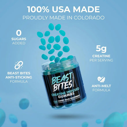 Creatine gummies enhance strength, energy, endurance, improve endurance, promote muscle mass, and enhance immunity