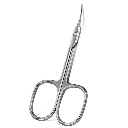 Cuticle Scissors Extra Fine Cuticle Trimmer for Manicure and Pedicure Curve Blade Precise Pointed Tip Grooming Kit for Nail Art