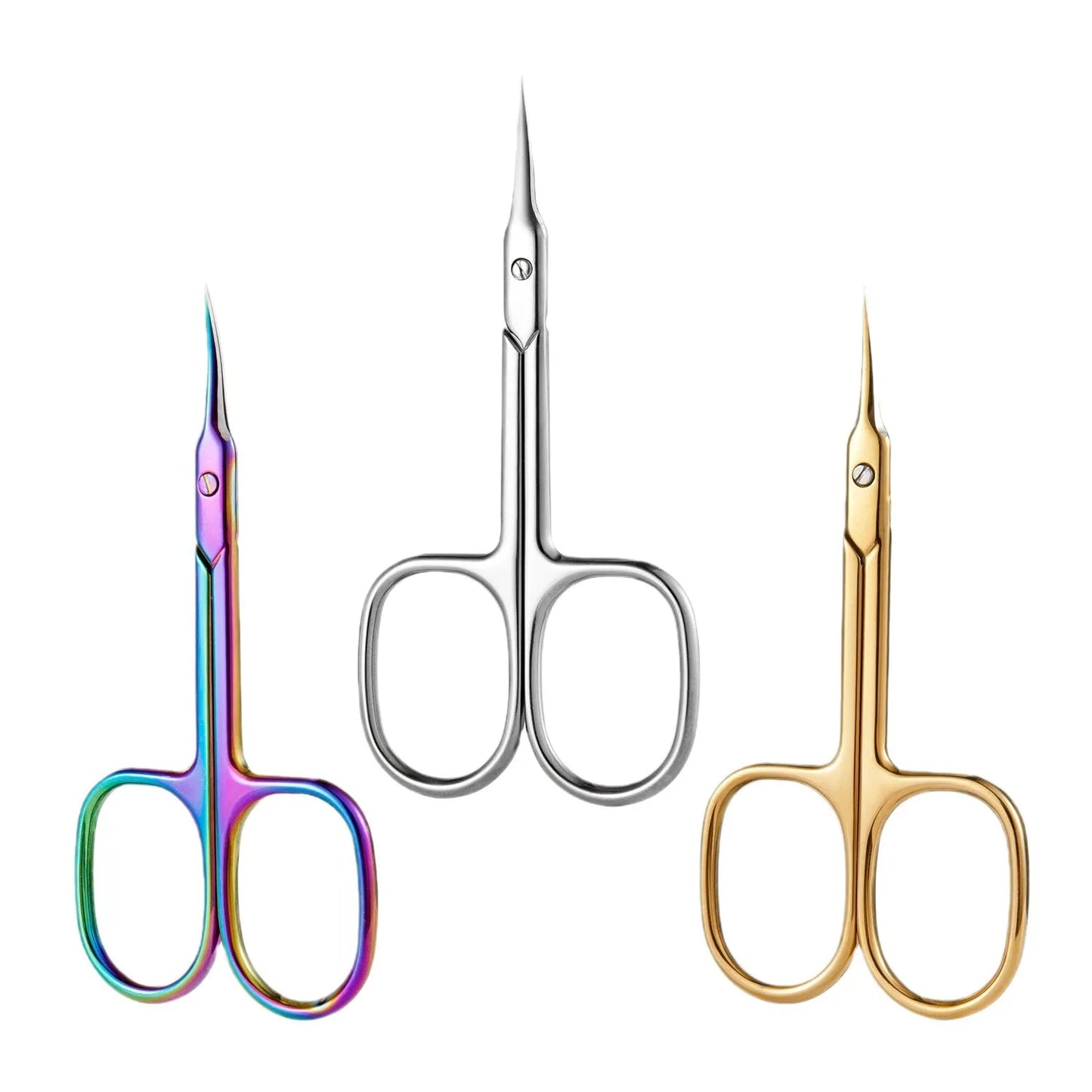 Cuticle Scissors Extra Fine Cuticle Trimmer for Manicure and Pedicure Curve Blade Precise Pointed Tip Grooming Kit for Nail Art