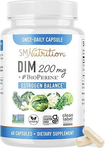 DIM Supplement - Detox, Hormonal Balance, Antioxidant Support for Women & Men - Diindolylmethane with Broccoli Extract & Bioperine - Maximum Absorption - Made in USA - Non-GMO, Vegan - 2 Month Supply in Pakistan