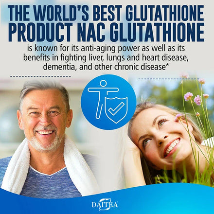 Daitea Glutathione Protein Capsules, Beautiful Skin, Antioxidant Supplement, Healthy Skin Care, Hair, Nails, Immune Support