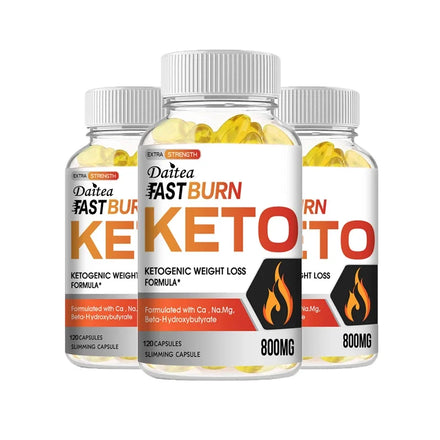 Daitea Keto Capsules - Promote Muscle Mass, Metabolism, Weight Management, Belly Fat Burning 120 Vegetable Supplements