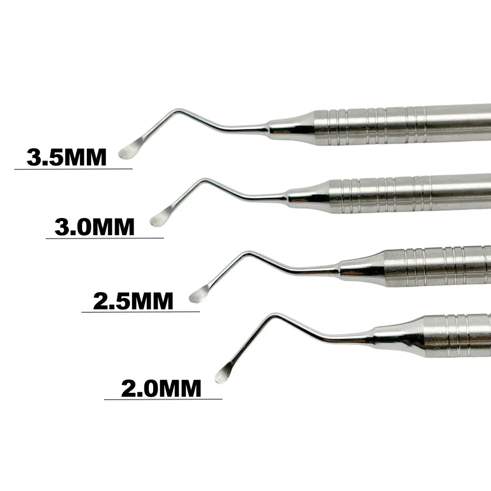 Dental Curette Jagged Curettes Kit High quality stainless steel Dental Scaler Double 2MM/2.5MM/3MM/3.5MM