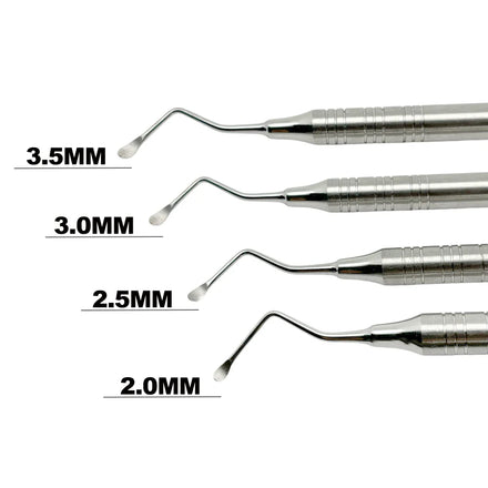 Dental Curette Jagged Curettes Kit High quality stainless steel Dental Scaler Double 2MM/2.5MM/3MM/3.5MM
