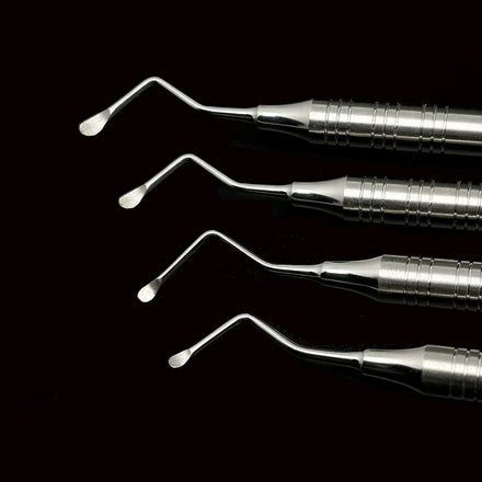 Dental Curette Jagged Curettes Kit High quality stainless steel Dental Scaler Double 2MM/2.5MM/3MM/3.5MM
