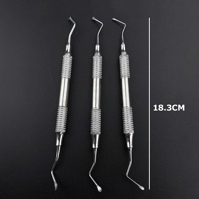 Dental Curette Scaler Jagged Curettes Dental Scaler Gracey Bone Curette Implant Stainless Steel Dentist Tools