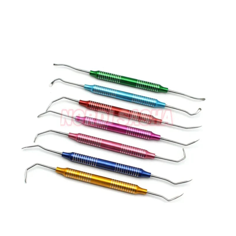 Dental Curettes Perio Scalers Gracey Curette Dental Teeth Scaler Oral Care Teeth Whitening Surgical Tool Set
