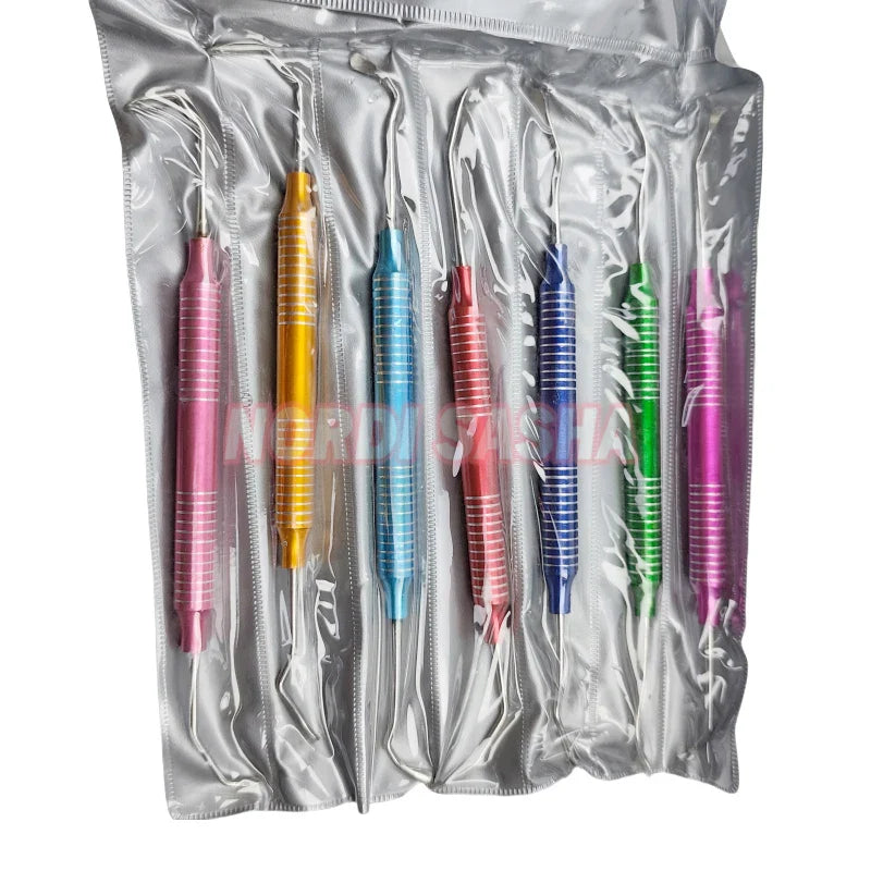 Dental Curettes Perio Scalers Gracey Curette Dental Teeth Scaler Oral Care Teeth Whitening Surgical Tool Set