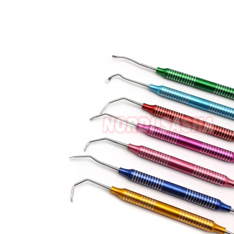 Dental Curettes Perio Scalers Gracey Curette Dental Teeth Scaler Oral Care Teeth Whitening Surgical Tool Set