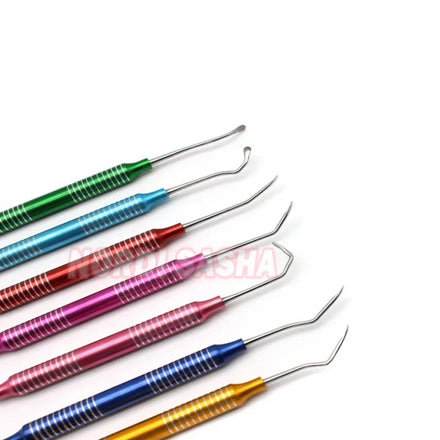 Dental Curettes Perio Scalers Gracey Curette Dental Teeth Scaler Oral Care Teeth Whitening Surgical Tool Set