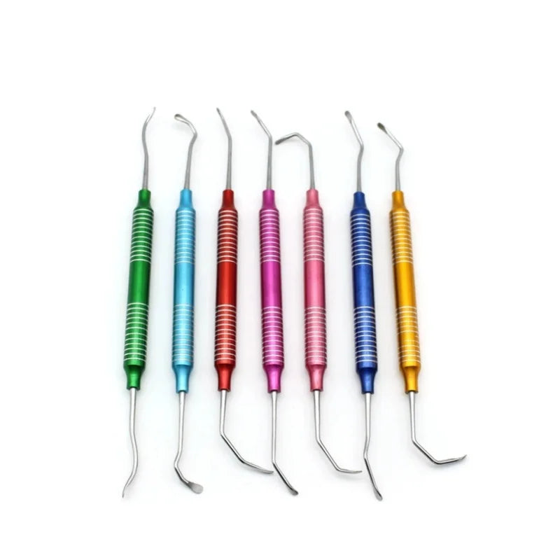 Dental Curettes Perio Scalers Gracey Curette Dental Teeth Scaler Oral Care Teeth Whitening Surgical Tool Set