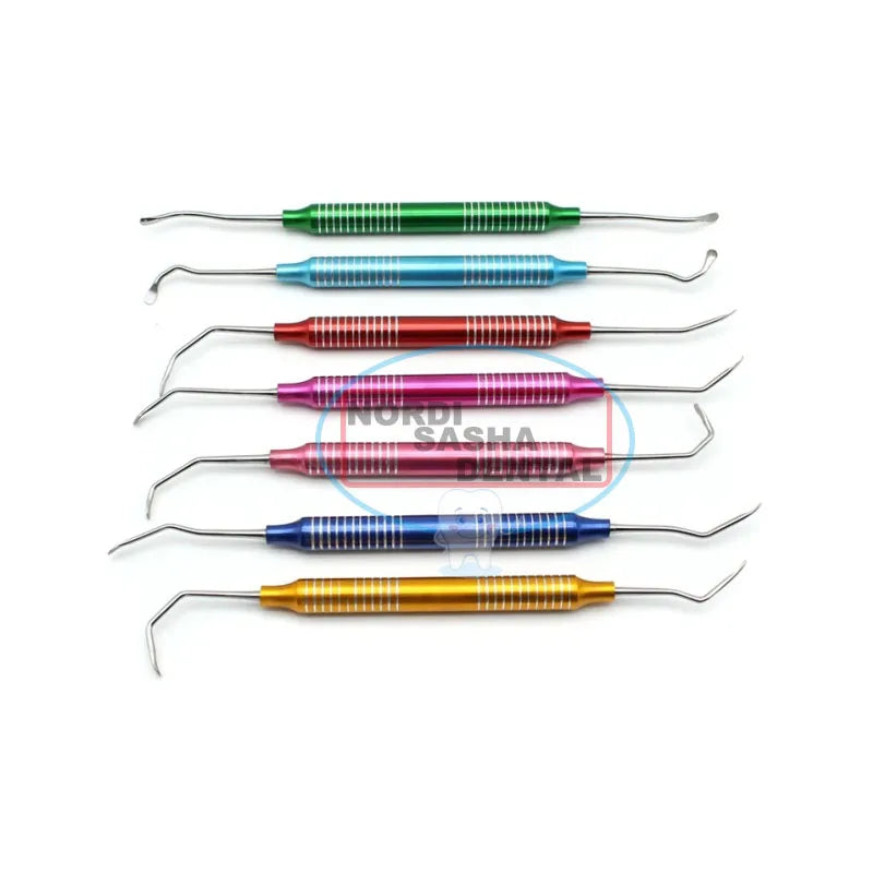 Dental Curettes Perio Scalers Gracey Curette Dental Teeth Scaler Oral Care Teeth Whitening Surgical Tool Set