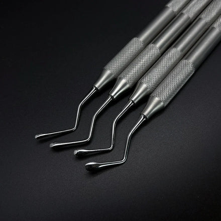 Dental Jagged Curette Gracey Double Ends Excavator Restorative Spoon Dentist Periodontal Bone Curette Implant Instrument Tools