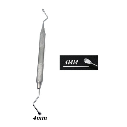 Dental Jagged Curette Gracey Double Ends Excavator Restorative Spoon Dentist Periodontal Bone Curette Implant Instrument Tools