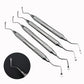Dental Jagged Curette Gracey Double Ends Excavator Restorative Spoon Dentist Periodontal Bone Curette Implant Instrument Tools