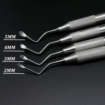 Dental Jagged Curette Gracey Double Ends Excavator Restorative Spoon Dentist Periodontal Bone Curette Implant Instrument Tools