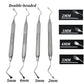 Dental Jagged Curette Gracey Double Ends Excavator Restorative Spoon Dentist Periodontal Bone Curette Implant Instrument Tools