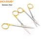 Dental Surgical Scissors Stainless Steel 11.5cm Needle Holder Plier Straight/Curved Tip Head Scissors Forceps Medical Tools