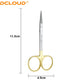 Dental Surgical Scissors Stainless Steel 11.5cm Needle Holder Plier Straight/Curved Tip Head Scissors Forceps Medical Tools