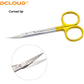Dental Surgical Scissors Stainless Steel 11.5cm Needle Holder Plier Straight/Curved Tip Head Scissors Forceps Medical Tools