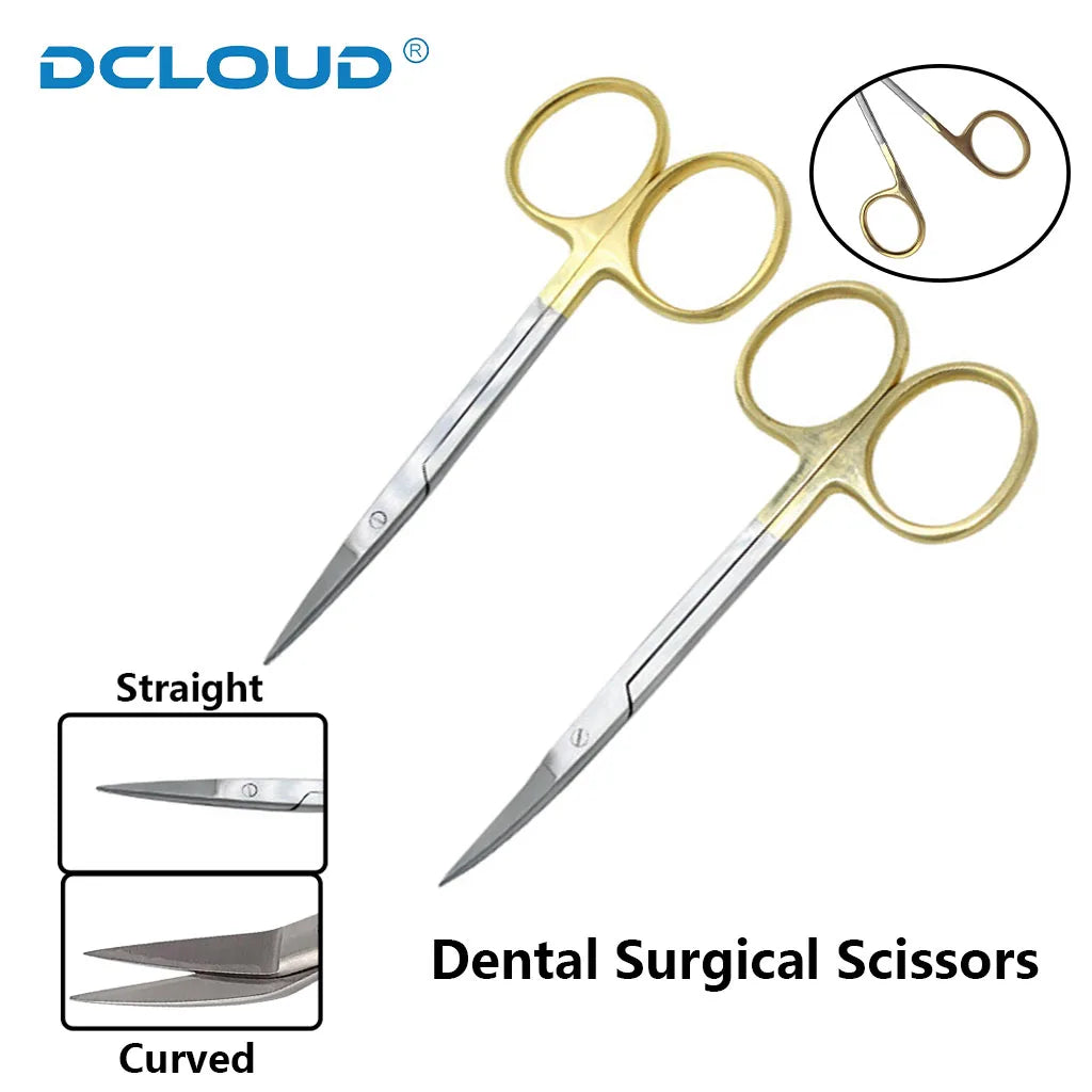 Dental Surgical Scissors Stainless Steel Dentistey Tools Straight Curved Tips Operating Scissors Odontología Forceps