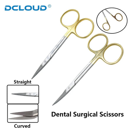 Dental Surgical Scissors Stainless Steel Dentistey Tools Straight Curved Tips Operating Scissors Odontología Forceps