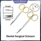 Dental Surgical Scissors Stainless Steel Dentistey Tools Straight Curved Tips Operating Scissors Odontología Forceps