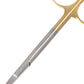 Dental Surgical Scissors Straight/Curved Tip Forceps Stainless Steel Gold Plated Handle Dentist Tools Dentistry Lab Instrument