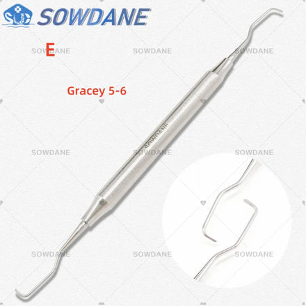 Dental Tooth Cleaning Scaler Dental Professional Gracey Curette Periodontal Bone Curettes Perio Dental Instrument Tool Hand use