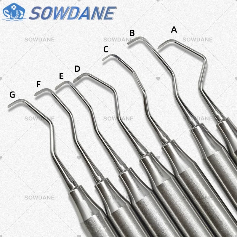 Dental Tooth Cleaning Scaler Dental Professional Gracey Curette Periodontal Bone Curettes Perio Dental Instrument Tool Hand use