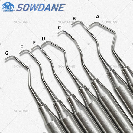 Dental Tooth Cleaning Scaler Dental Professional Gracey Curette Periodontal Bone Curettes Perio Dental Instrument Tool Hand use