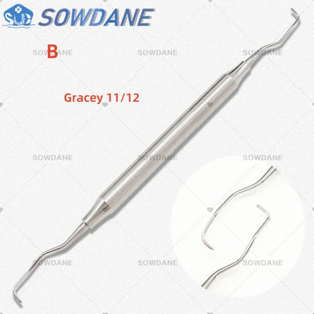 Dental Tooth Cleaning Scaler Dental Professional Gracey Curette Periodontal Bone Curettes Perio Dental Instrument Tool Hand use