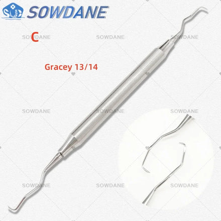 Dental Tooth Cleaning Scaler Dental Professional Gracey Curette Periodontal Bone Curettes Perio Dental Instrument Tool Hand use