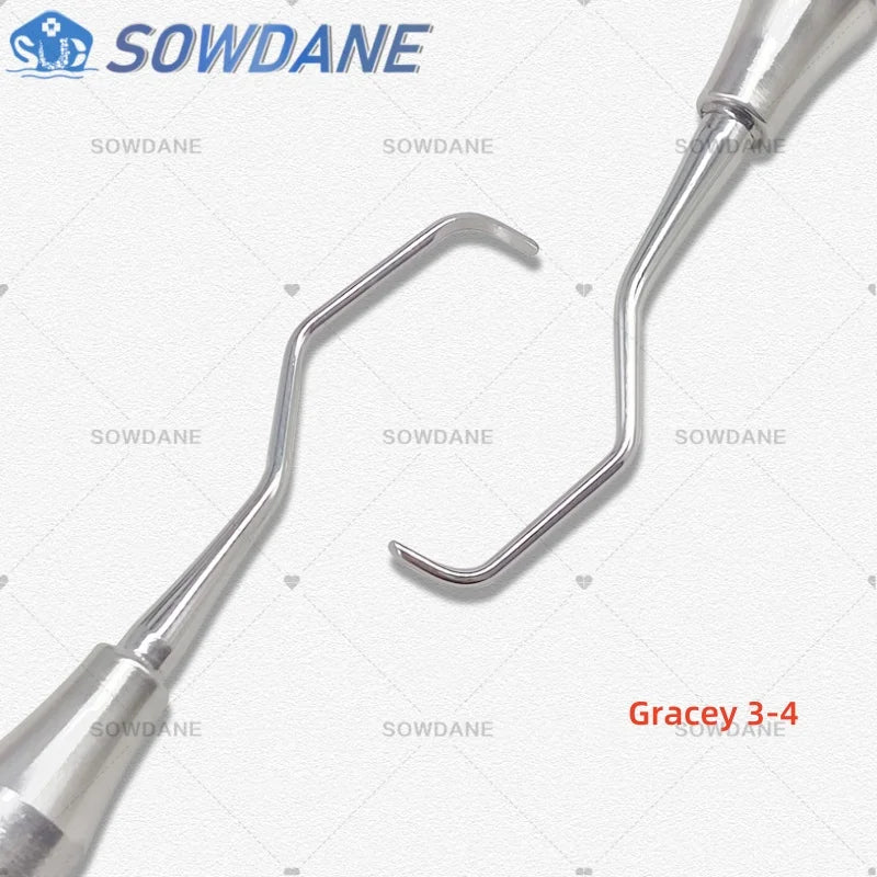 Dental Tooth Cleaning Scaler Dental Professional Gracey Curette Periodontal Bone Curettes Perio Dental Instrument Tool Hand use