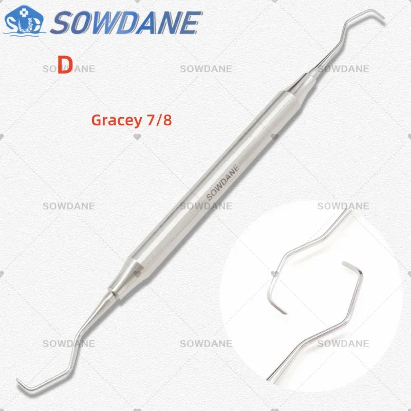 Dental Tooth Cleaning Scaler Dental Professional Gracey Curette Periodontal Bone Curettes Perio Dental Instrument Tool Hand use